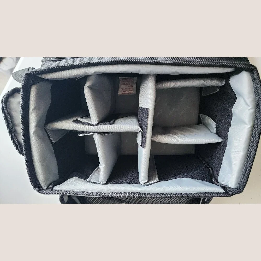 CANON 200DG Deluxe Photography EOS Pro Camera Gadget Bag Black & Silver